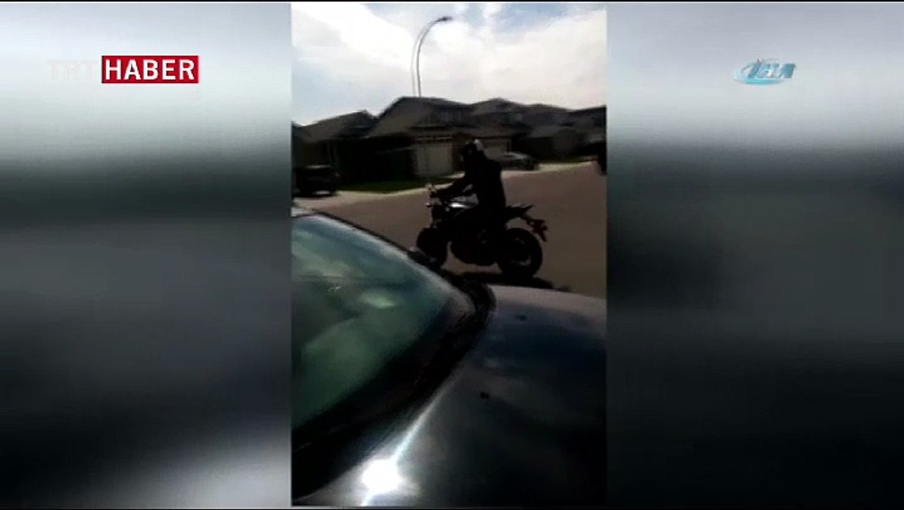 Yeni motorunu denerken...
