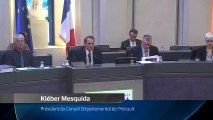 Session publique du Conseil départemental de l'Hérault (12 décembre 2016)