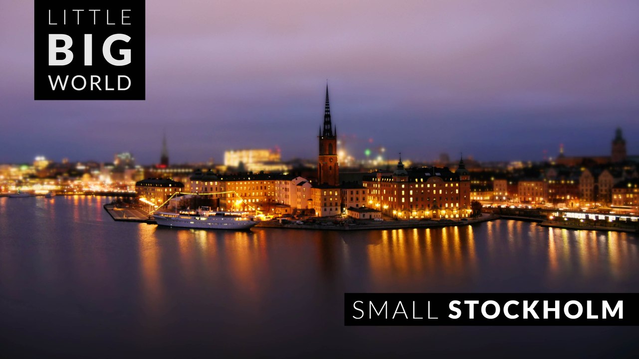 Small Stockholm (4k - Time Lapse - Tilt Shift)