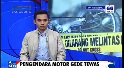Pengendara Motor Tewas Terpental Hilang Kendali