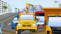 The Red Truck and The Crane | Construction Trucks & Service Vehicles Cartoons for children