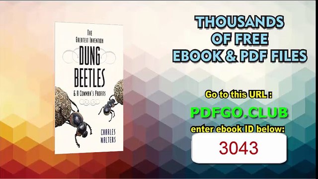 Dung Beetles A Cowman's Profits
