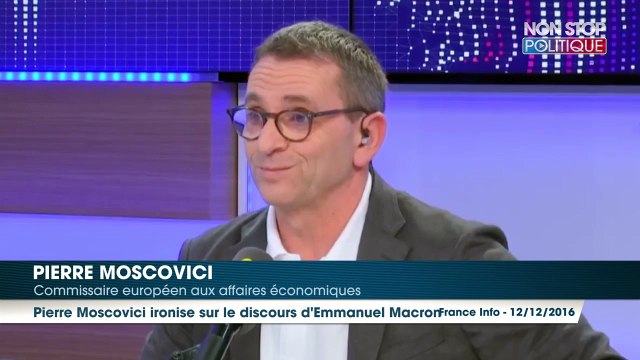 Discours hurlant d’Emmanuel Macron : Pierre Moscovici ironise en citant Patrick Bruel