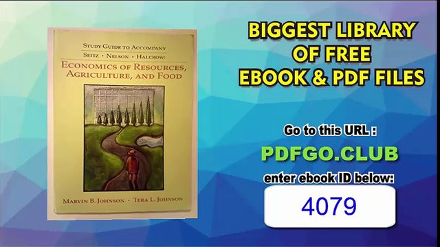 Economics of Resources, Agriculture and Food (Agricultural Economics)