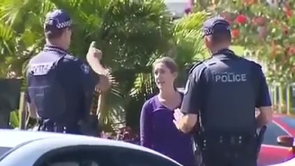 Cette femme énervée à fait le geste de trop envers ce policier