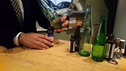 Mettre des bouteilles en équilibre