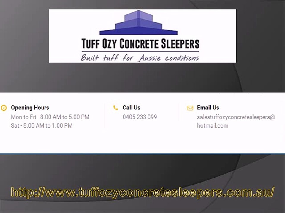Concrete sleepers installation guide
