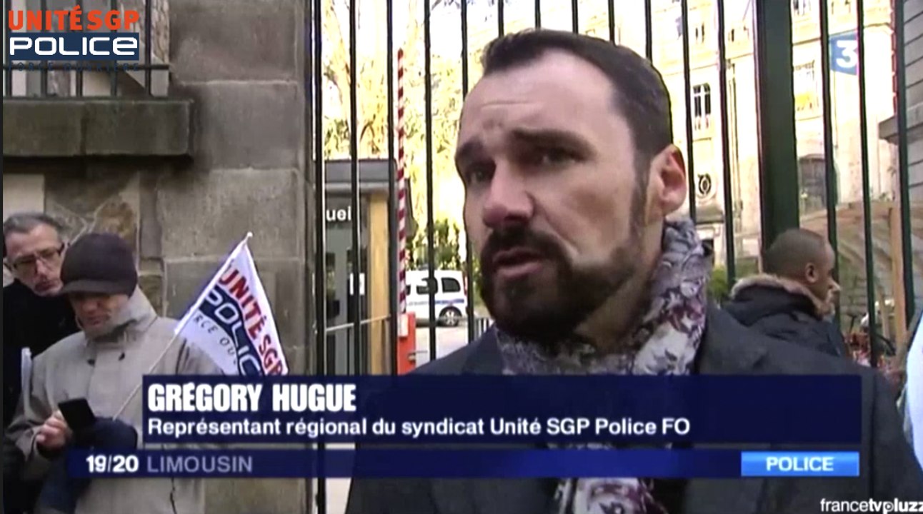 VENDREDI FORT - UNITÉ SGP POLICE 87 MANIFESTE LORS DU CTD