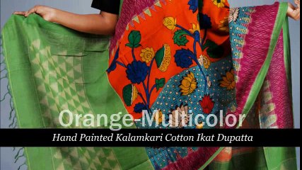 121216-Kalamkari Ikat Dupattas
