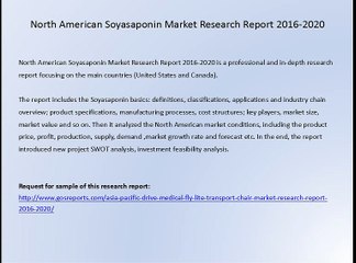 North American Soyasaponin Market Research Report 2016-2020