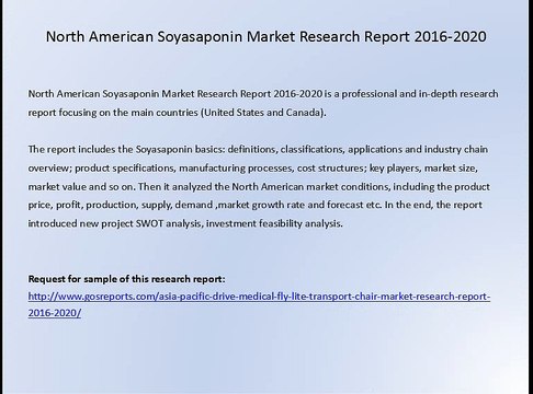 North American Soyasaponin Market Research Report 2016-2020