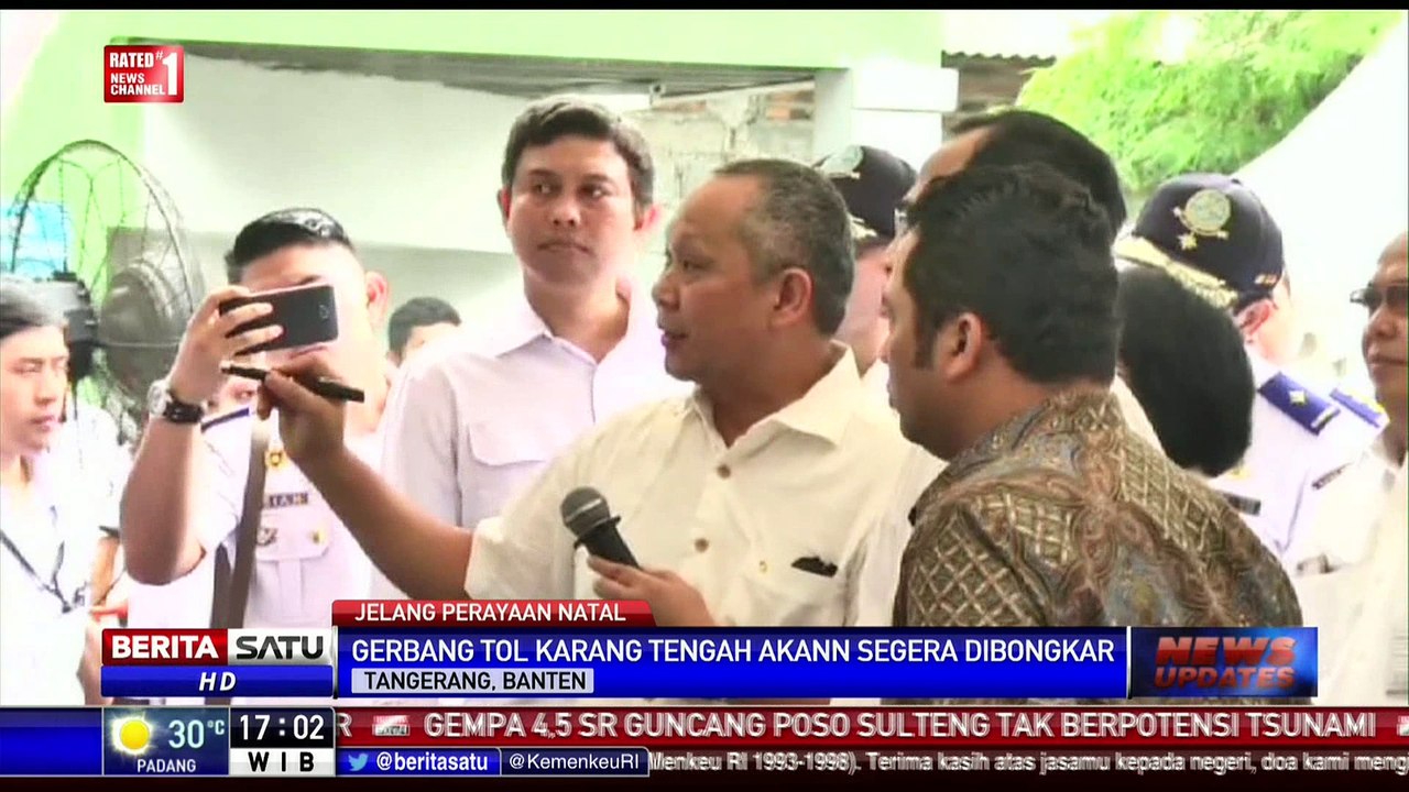 Menhub Akan Bongkar Gerbang Tol Karang Tengah