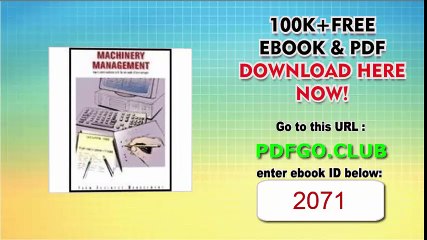 Machinery Management (Farm Business Management)