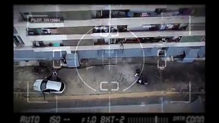 Un point de vente de drogue surveillé par un drone de la police dans une cité marseillaise