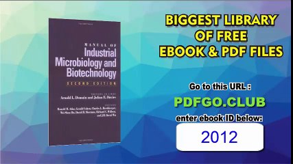 Manual of Industrial Microbiology and Biotechnology