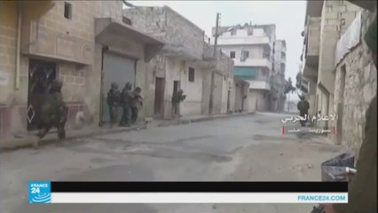حي الإذاعة في حلب يتعرض لقصف من الجيش السوري