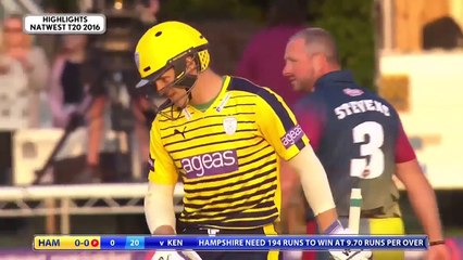 Natwest T20 Blast 2016 _ Kent vs Hampshire Highlights HD