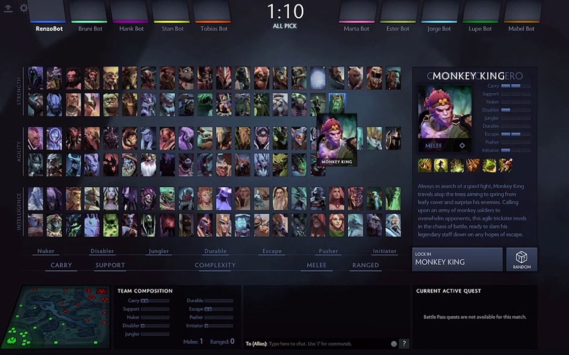 dota 2 - Phase de draft