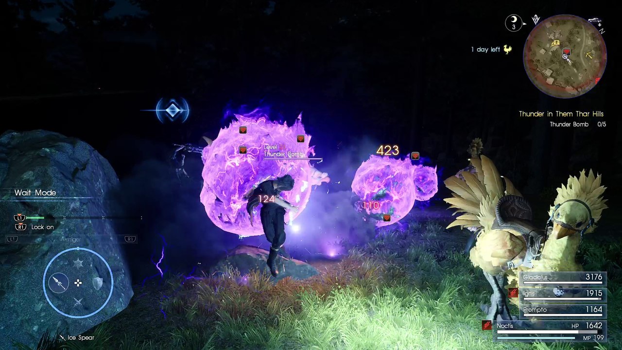 FINAL FANTASY XV - Thunder in Them Thar Hills - I thought I paused and left the room