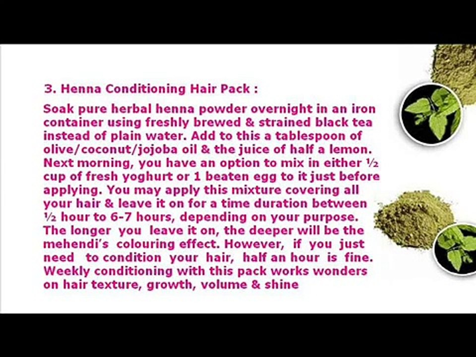 BEST HOME MADE HAIR PACKS %28PART II%29 II - - 2 II