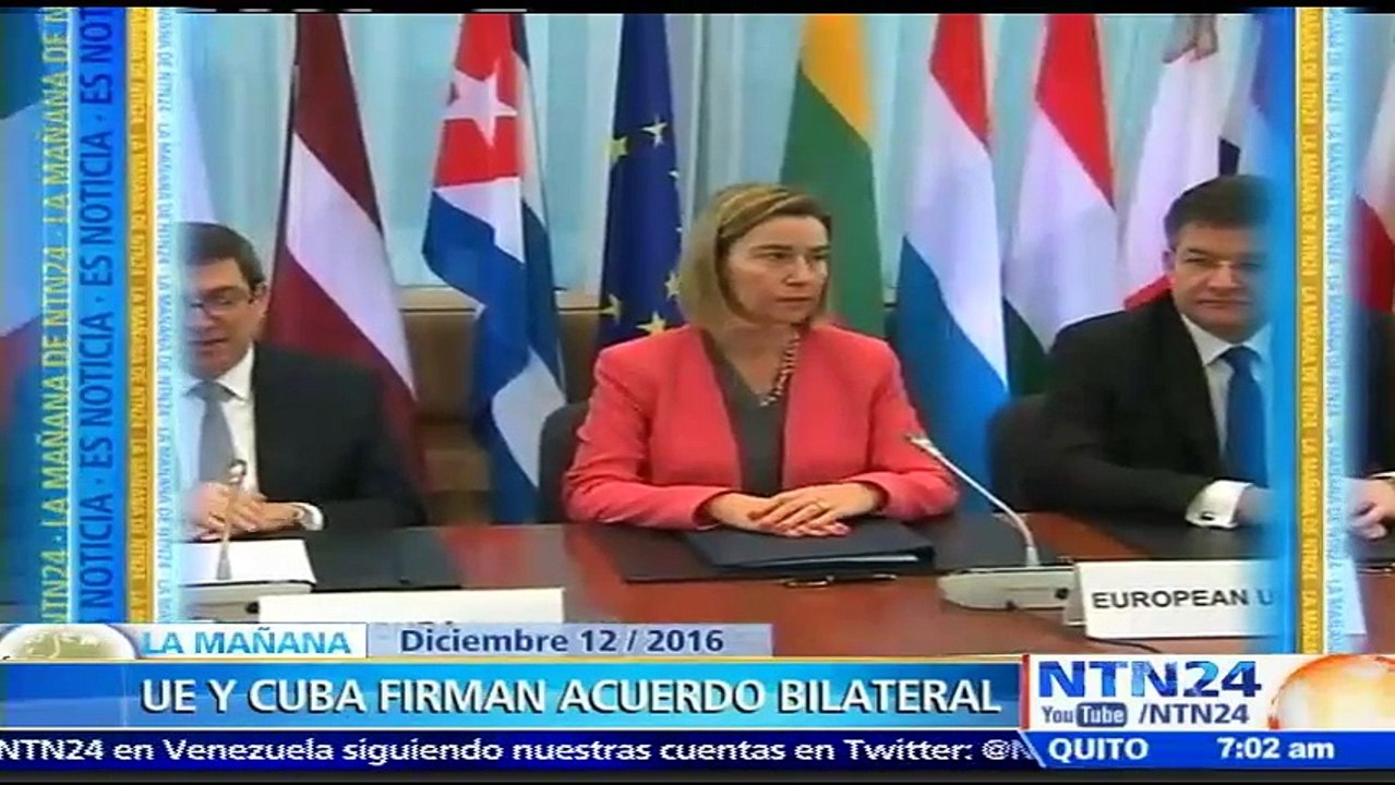 Unión Europea levanta veto a Cuba y firma el primer acuerdo de cooperación con la isla