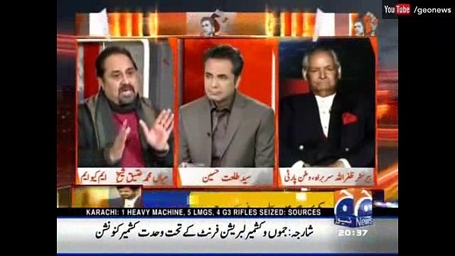 Mian Ateeq With with Talat Hussain on Geo News 11 December 2016