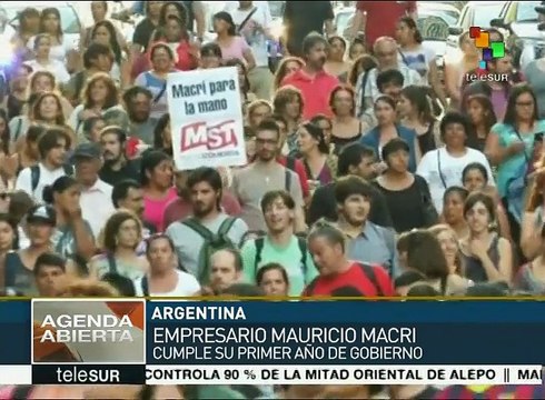 Argentinos resisten el primer año de gobierno de Mauricio Macri