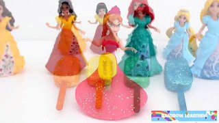 Play Doh Popsicle Disney Princess Dress Up Magic Clip Doll Finger Family * RainbowLearning