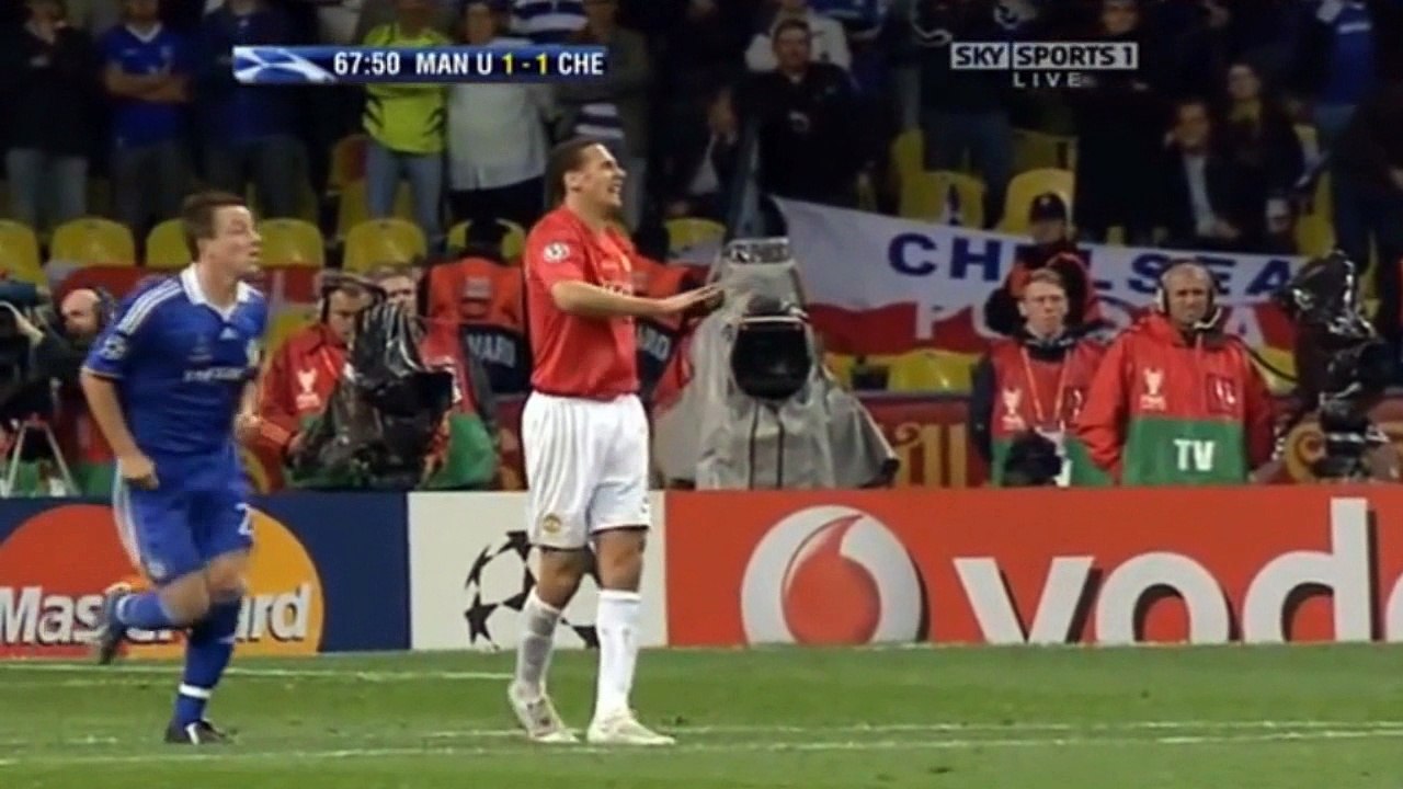 الشوط الثاني مباراة مانشستر يونايتد و تشيلسي 1-1 نهائي دوري الابطال 2008