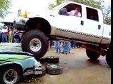 Ford F250 Superduty Lifted Monster Truck Car Crush super duty