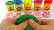 Spielen und Farben lernen mit Play Doh Formen Kneten Hello Kitty Micky Maus Winnie Puuh