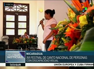 Nicaragua: Festival de Canto de personas con discapacidad visual