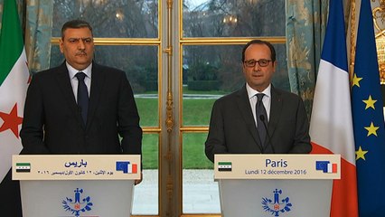 Déclaration conjointe avec Riyad Hijab, coordinateur général du Haut Comité de l'opposition syrienne