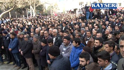 KAYSERİNİN ÇİFTE ŞEHİDİNİ ON BİNLER TEKBİRLERLE UĞURLADI