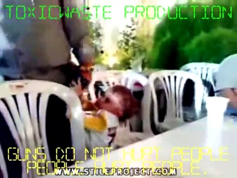 Funny accident- Shooting guns