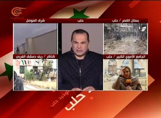 كاميرا الميادين داخل المسجد الأموي في حلب بعد تحريره