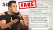 ANGRY Salman Khan Warns Fans About The FAKE Bajrangi Bhaijaan Whatsapp Message