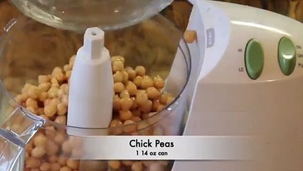 Baked hummus dip with tabouli topping