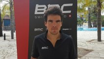 Interview de Greg Van Avermaet en stage avec son équipe BMC en Espagne