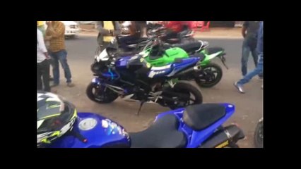 People's Gone CRAZY.....OMG!!!!!!!! Superbike's In Gujarat