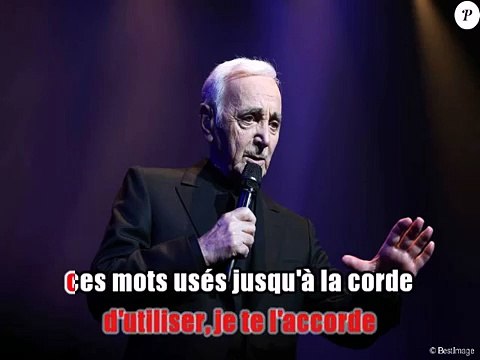Charles Aznavour - Idiote, je t'aime KARAOKE / INSTRUMENTAL