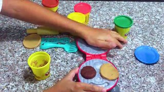 Kids Learning Counting & Colors with Surprise Peppa Pig at Play Doh Burger Shop