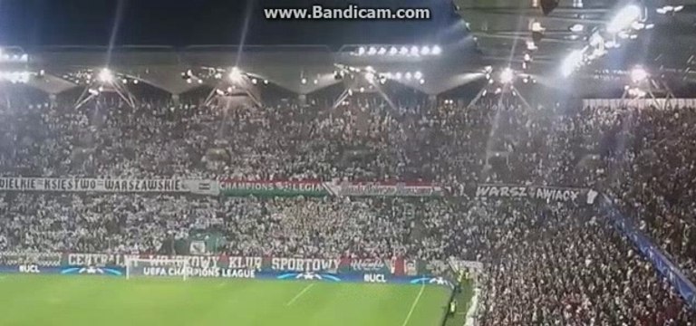Legia Warszawa 1-0 Sporting Lisbon Amazing Fans 07.12.2016