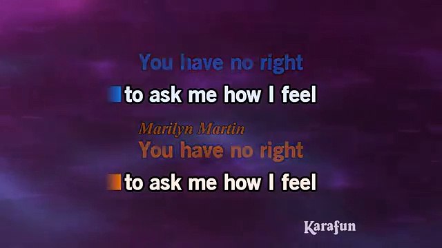 Phil Collins feat Marilyn Martin - Separate lives KARAOKE / INSTRUMENTAL
