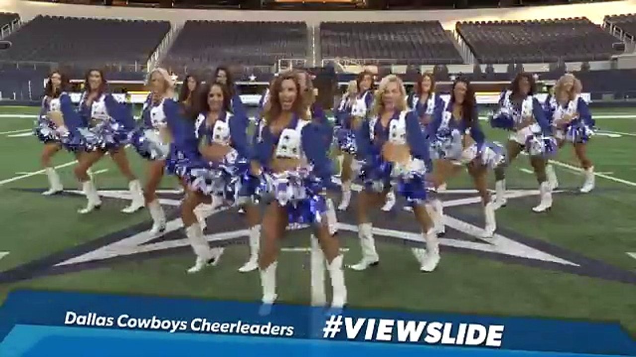 Dallas Cowboy Cheerleaders Rock The #ViewSlide   The View
