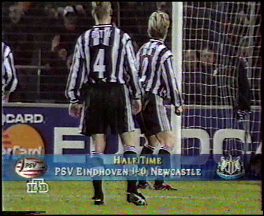 PSV Eindhoven v. Newcastle 22.10.1997 Champions League 1997/1998