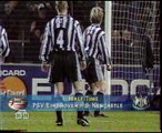 PSV Eindhoven v. Newcastle 22.10.1997 Champions League 1997/1998