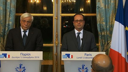 Déclaration conjointe à la suite de l'entretien avec M. Prokópis PAVLOPOULOS, Président de la République hellénique