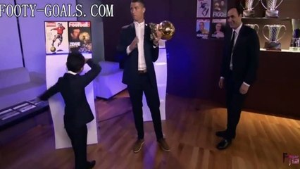 Cristiano Ronaldo's Son Celebrates Ballon d'Or Win With Outstanding Dab 2017