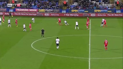 Gary Madine Super Goal HD - Bolton 1-0 Gillingham - 12.12.2016